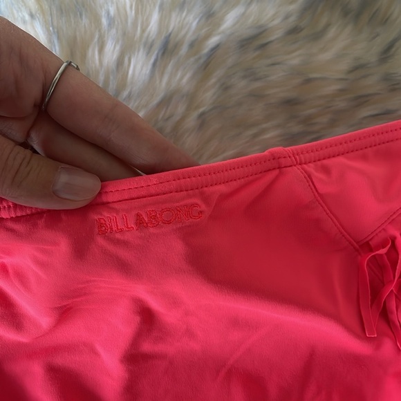 Billabong Coral Pink Fringe Bikini Bottoms Size 14 Swimwear Surf Beach Pool - Picture 8 of 10